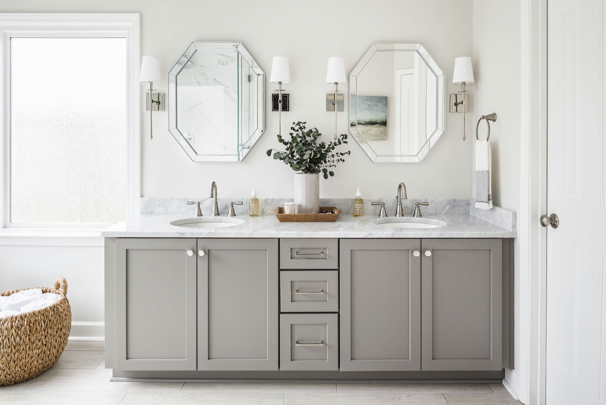 Houzz Gray Bathroom Vanity